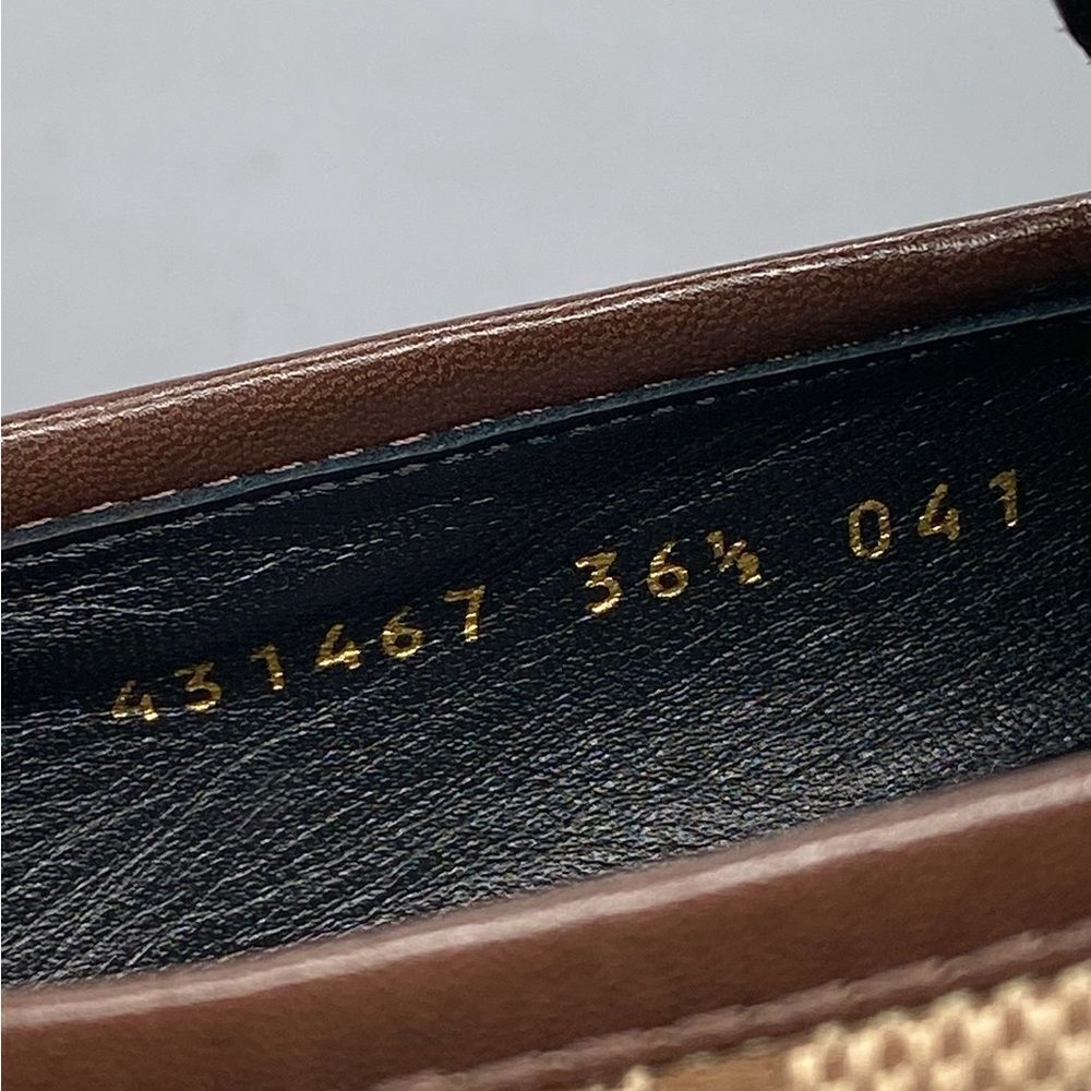 Gucci Jordaan Supreme Canvas Horsebit Loafer size 36.5 - Picture 8 of 13